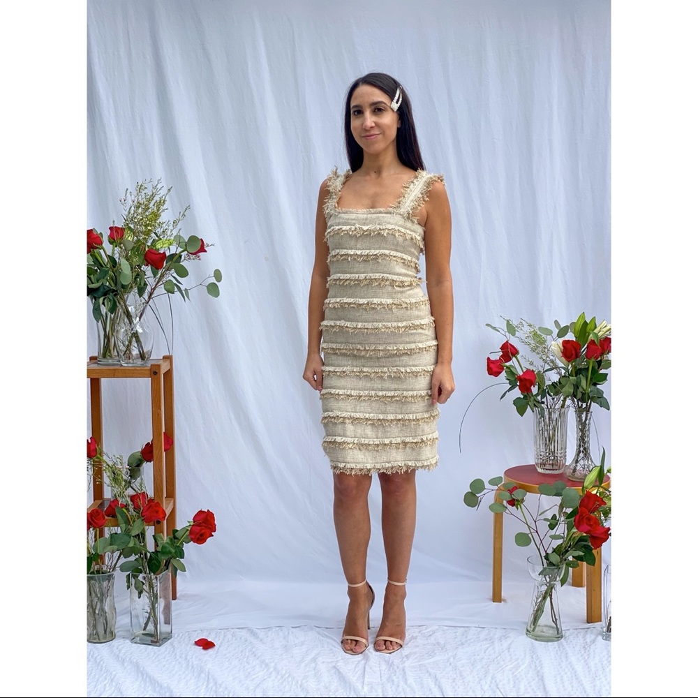 Oscar de la Renta Resort 2012 tiered shift dress